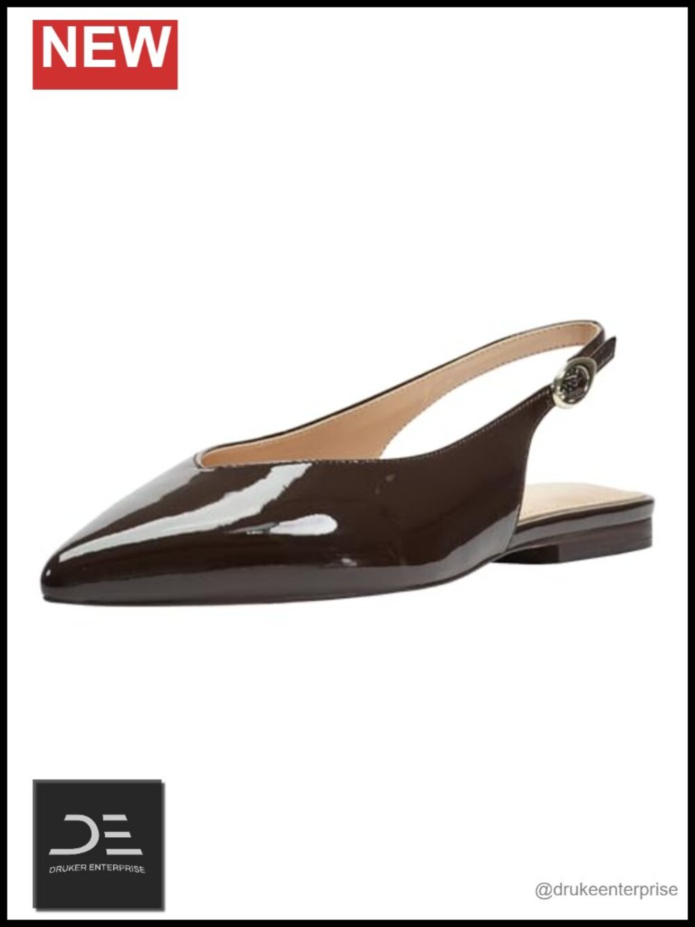 Marc Fisher LTD Gabra Leather Slingback Flats Pumps